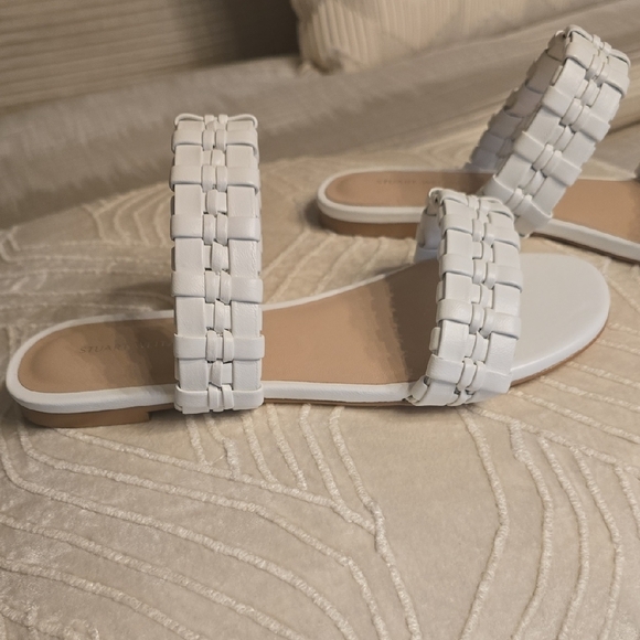 Stuart Weitzman White Braided Sandals - Picture 3 of 13